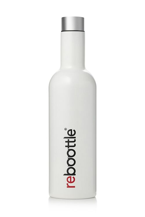 reboottle® 750ml THERMO WHITE - Botella para beber sostenible