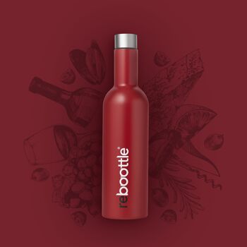reboottle® 750ml THERMO RED - Bouteille pour boisson sostenible 2