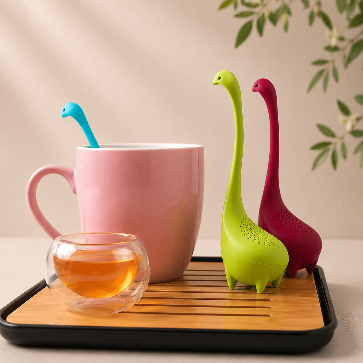 Dinosaur Tea Infuser Silicone Loose Leaf Tea Strainer
