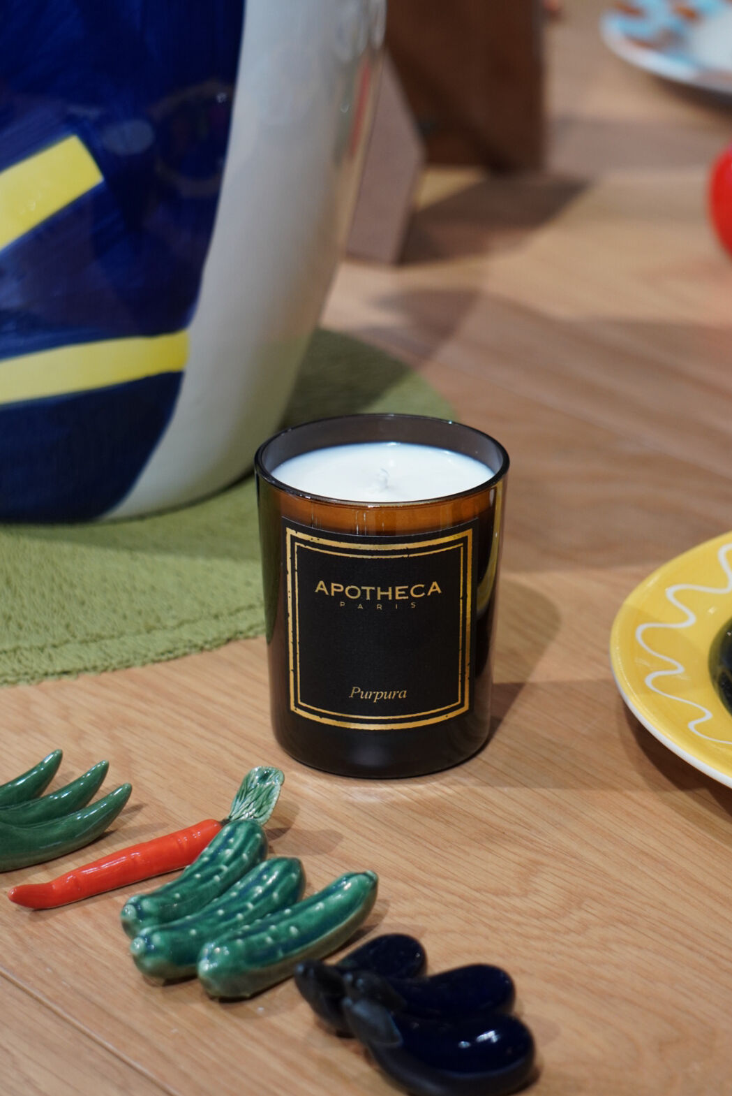 TESTER CANDLE 190G APOTHECA AMBER GLASS CANDLE PURPURA (fig) scent