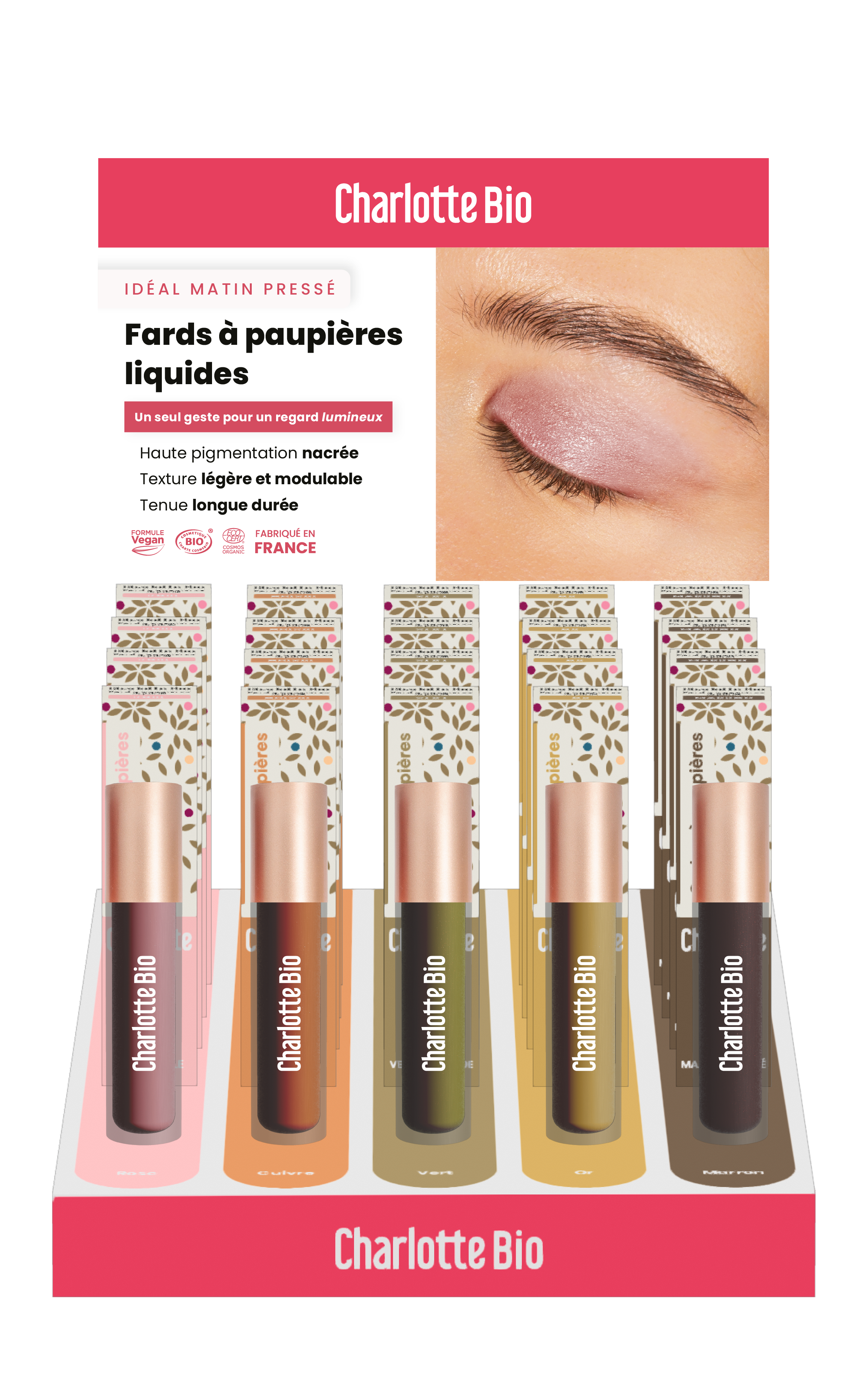 Expositor de sombras de ojos líquidas