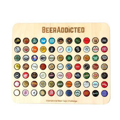 Tablero Decorativo International Beer Caps Challenge