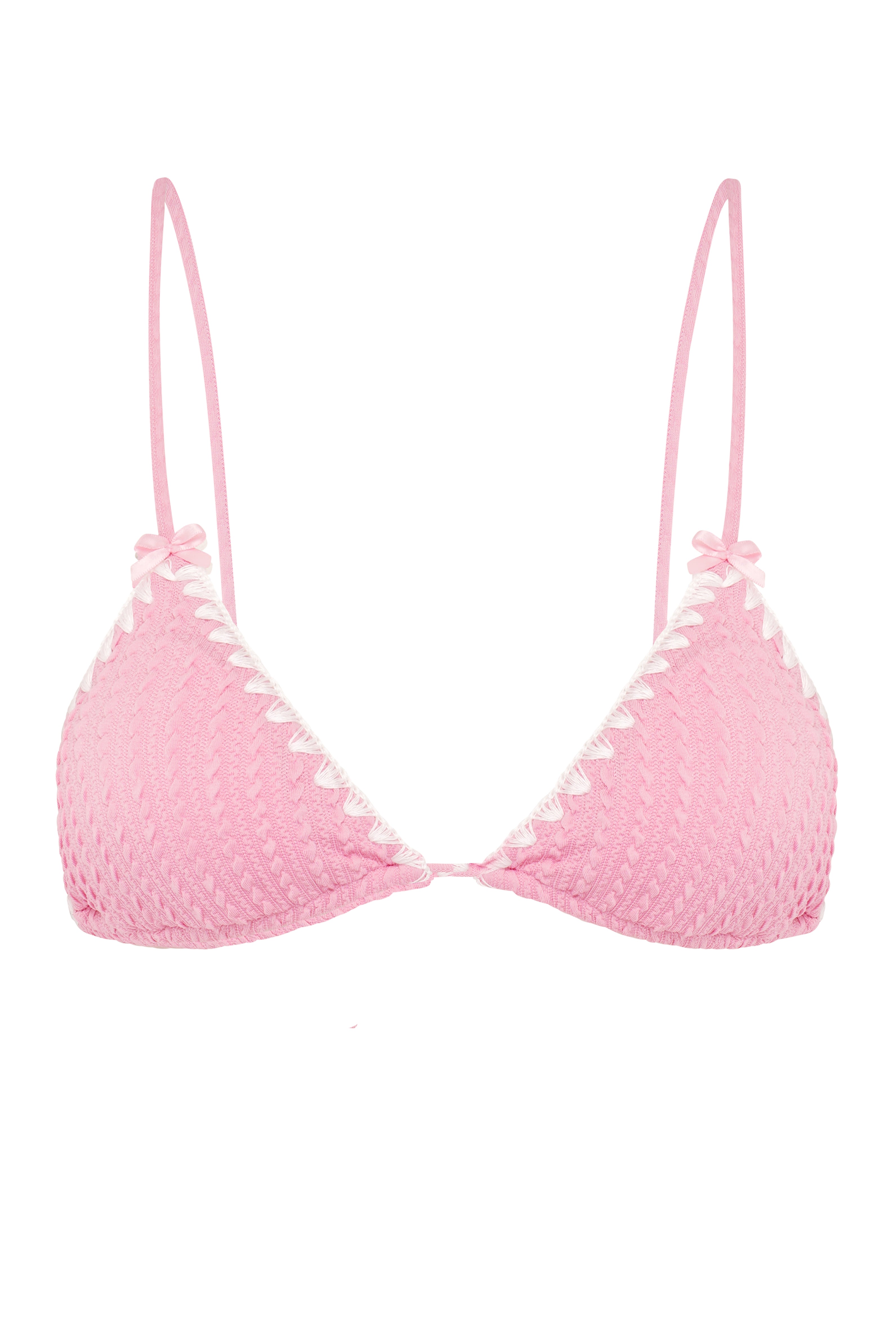 Bikini-Oberteil mit Kokosnussbucht-Motiv