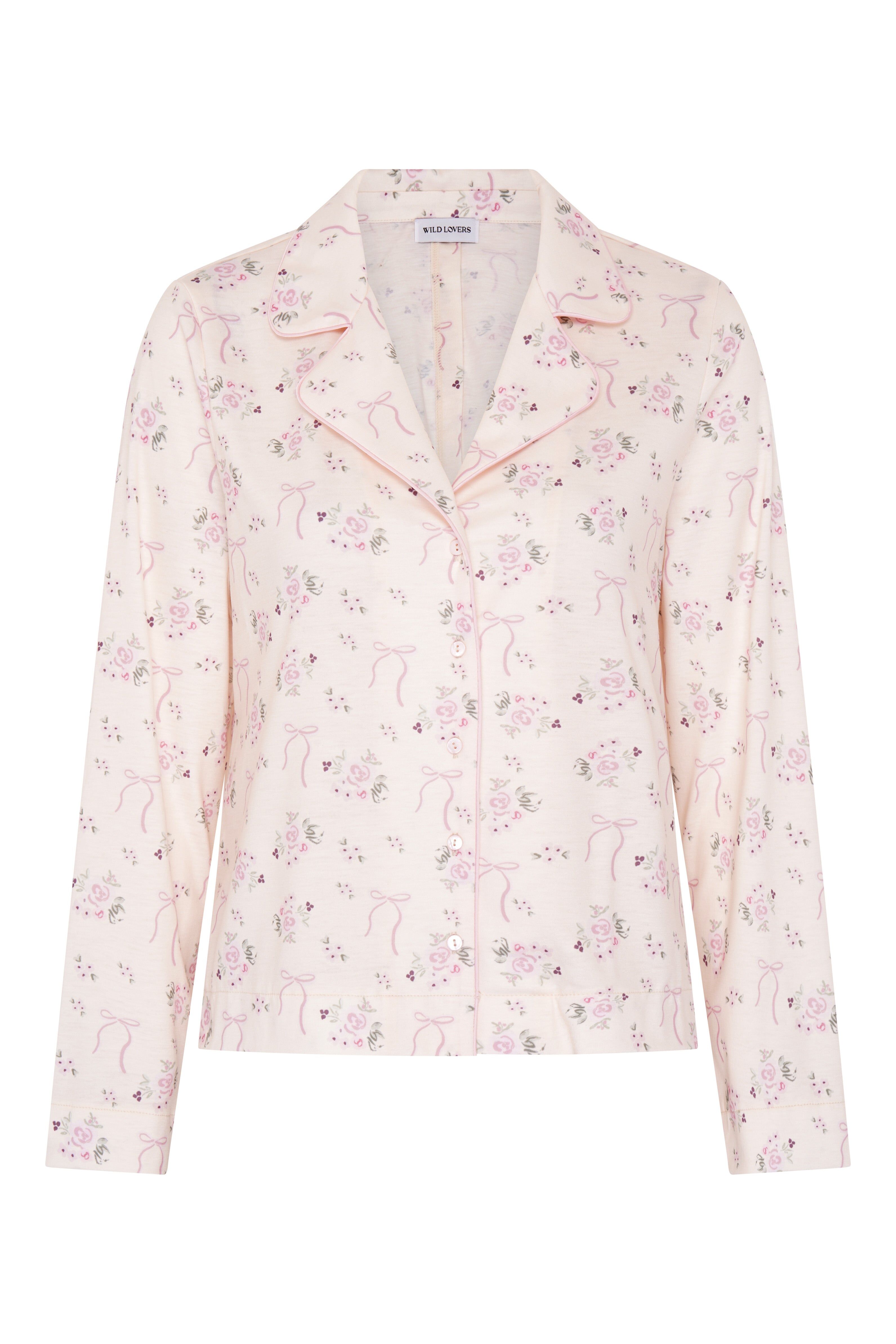 CAMICIA DA PIGIAMA CELESTE