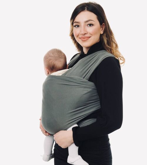 Oyster Grey Baby Sling Wrap