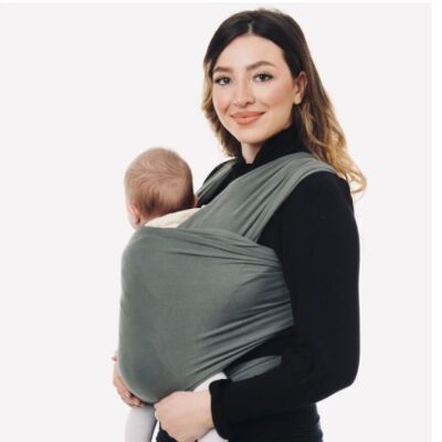 ORGANIC COTTON Oyster Grey Baby Sling