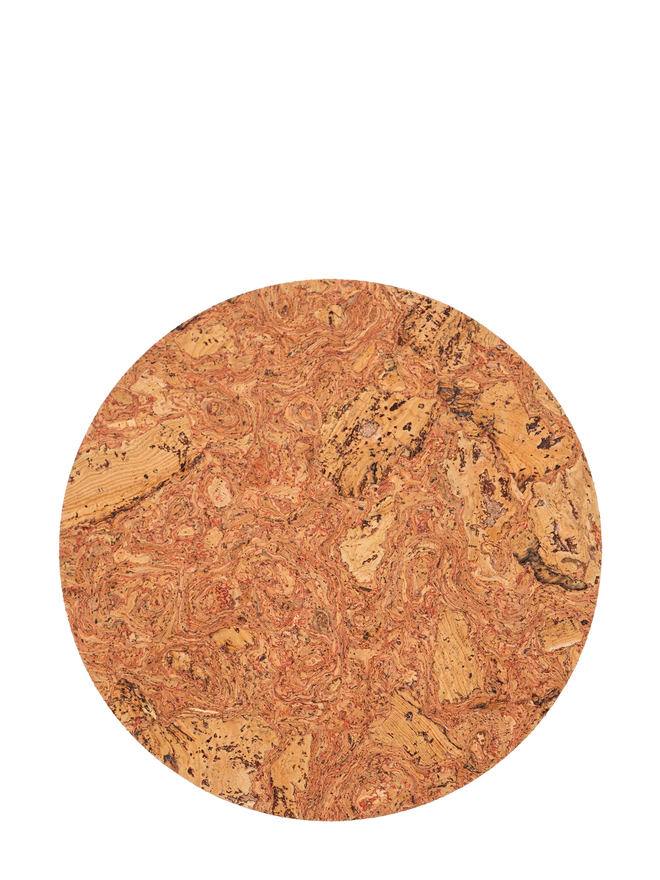 Rundes Tischset aus Naturkork – Rot