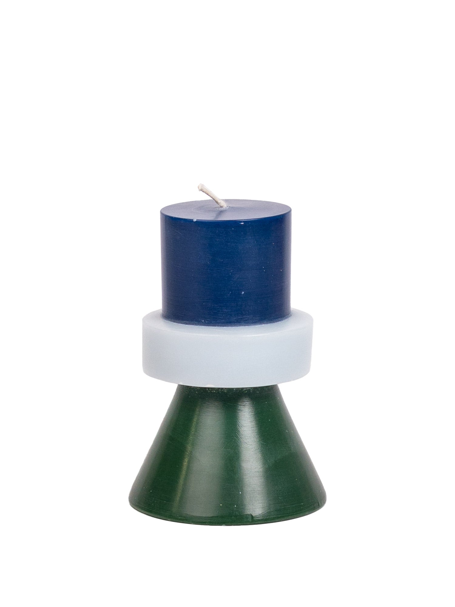 Mini-Stapelkerzen – Dunkelblau / Hellblau / Dunkelgrün