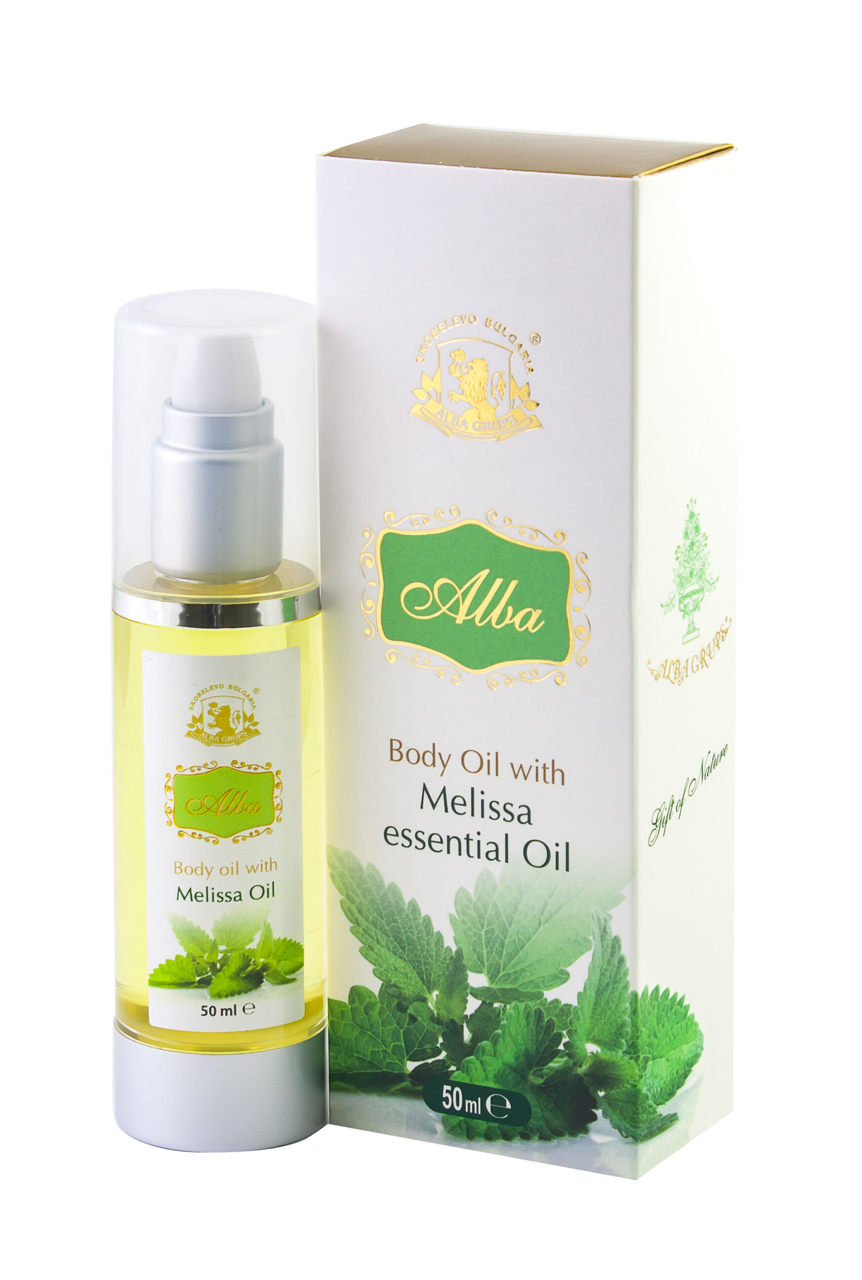 Refreshing Melissa (Lemongrass) Body & Massage Oil — 100% Natural Revitalizing Care — 50 ml