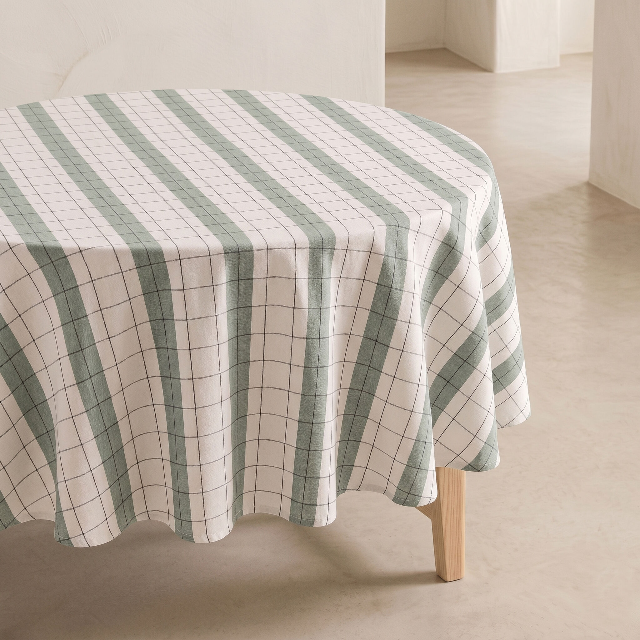 Runde Tischdecke mit Reliefmuster ⌀150 cm CANES