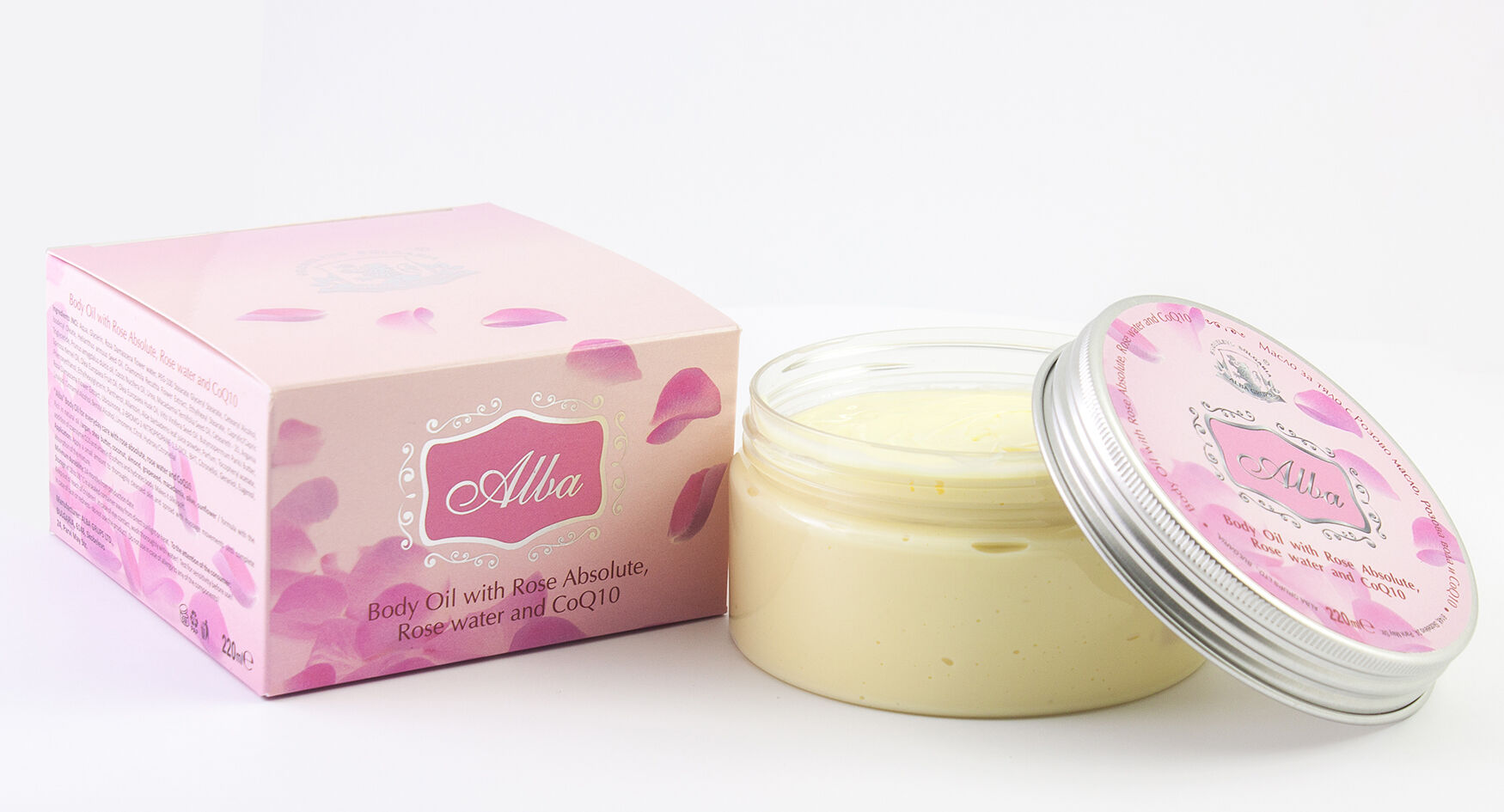 Anti-Aging Rose & CoQ10 Body Butter — Intensive Hydration & Skin Repair — 220 ml