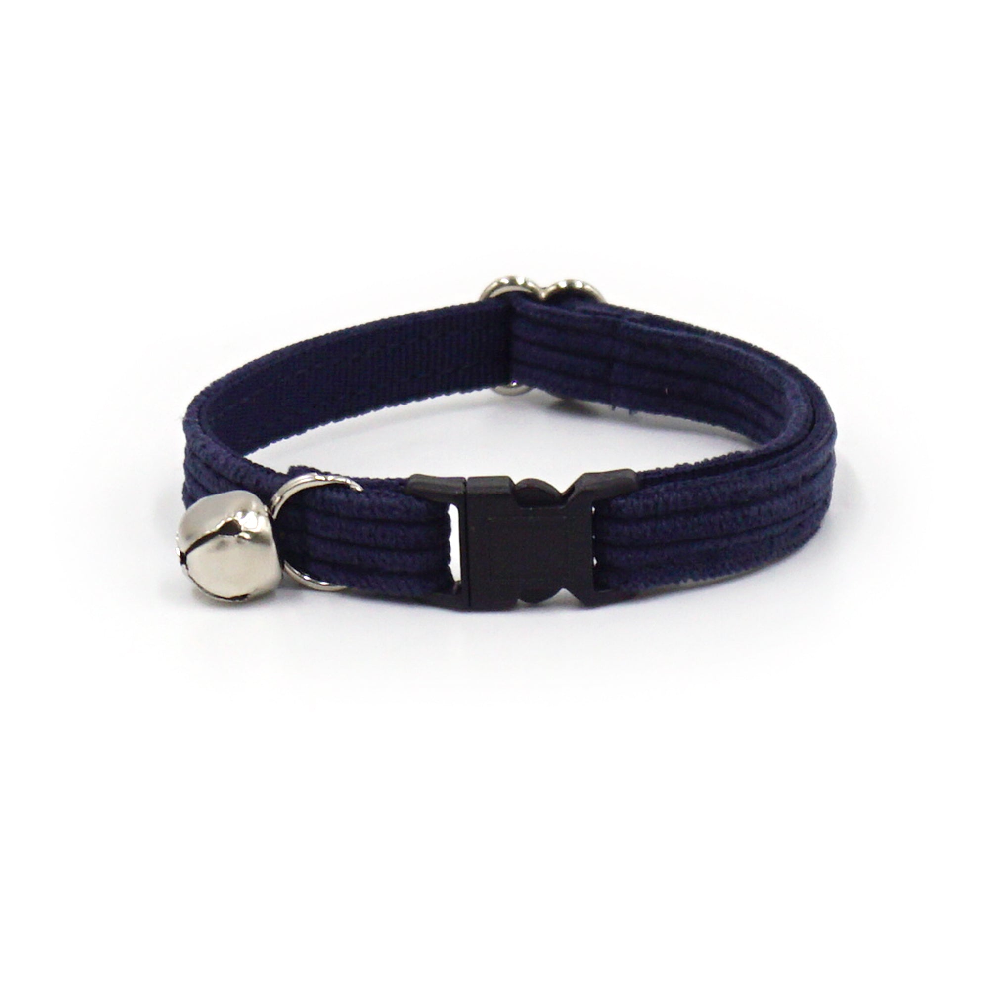 Anti-Strangulations-Katzenhalsband aus Cord, Marineblau