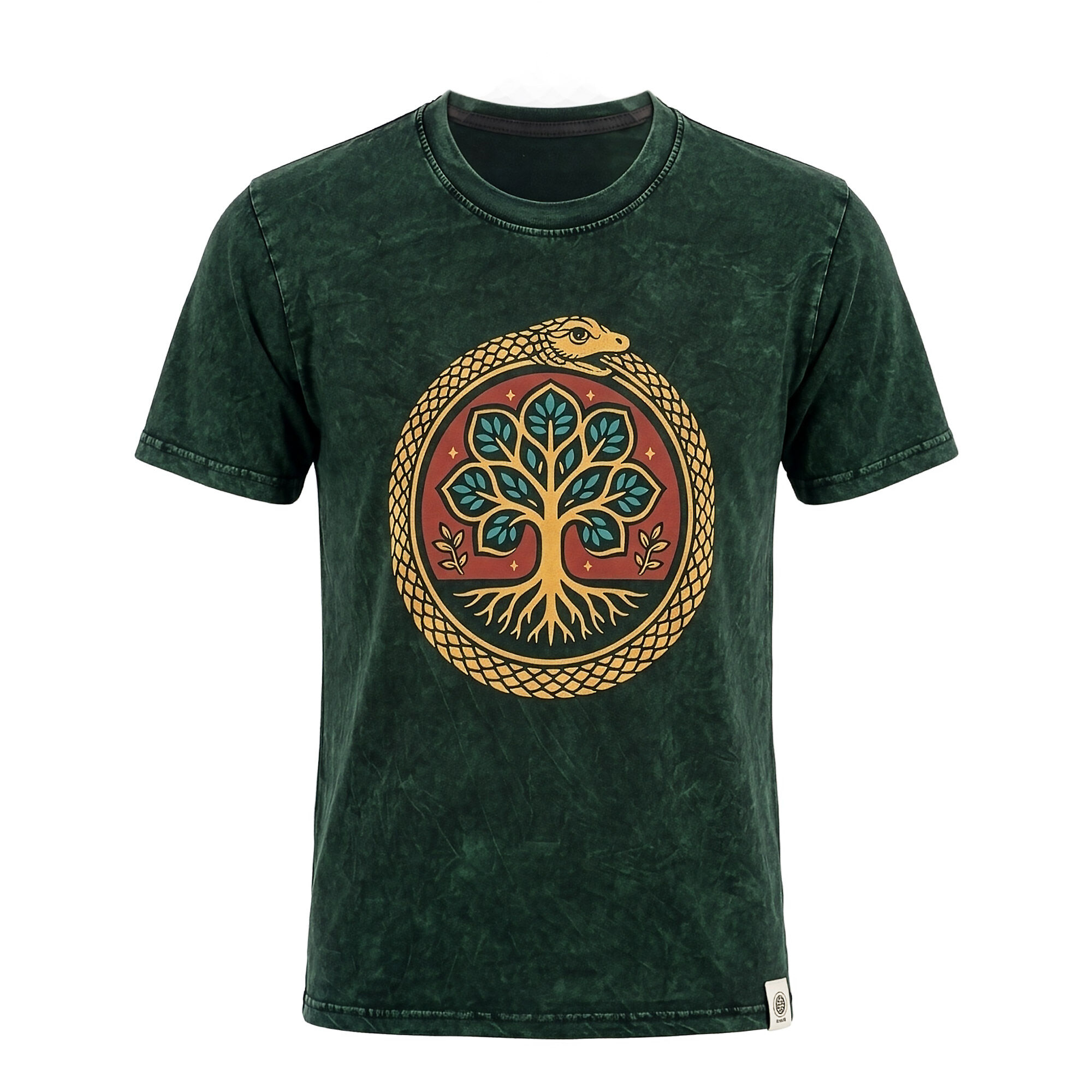 Camiseta Nomad Sari - Árbol de la Vida - Verde