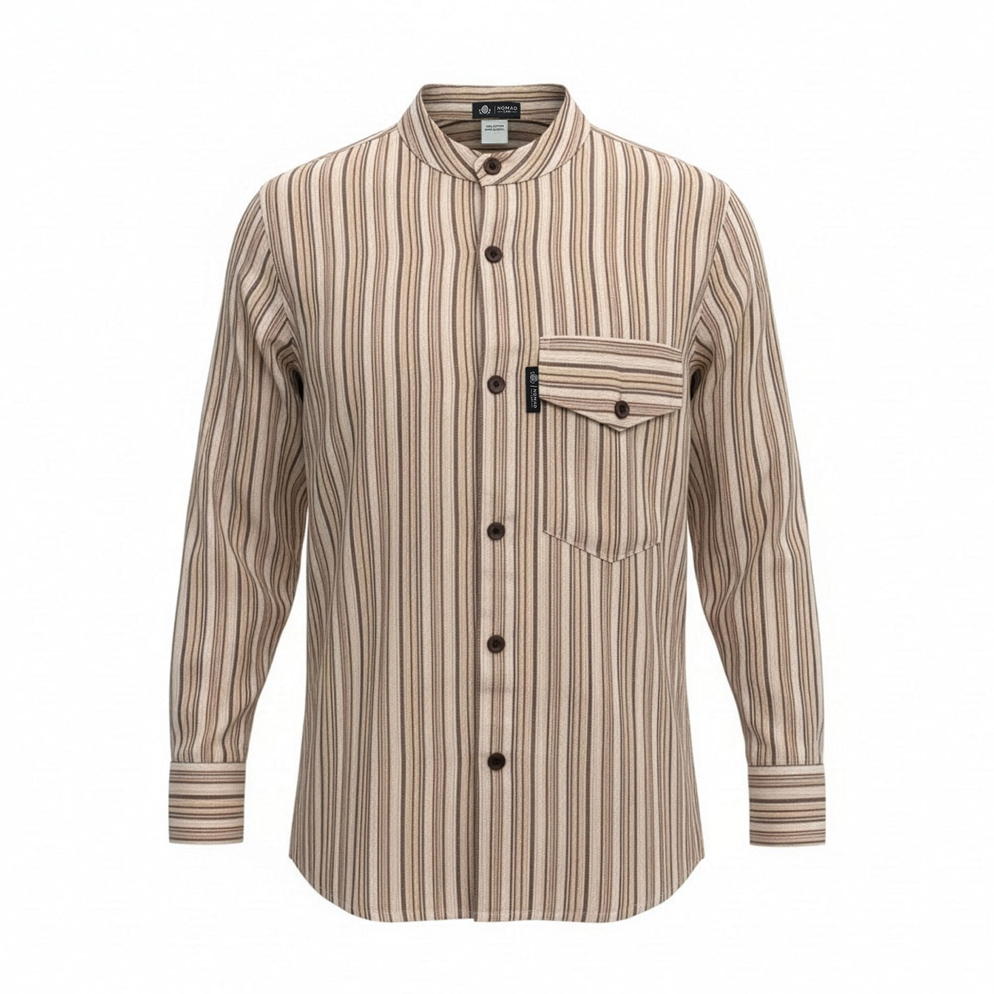 Camisa Abuelo Nomad Sari - Marrón Beige