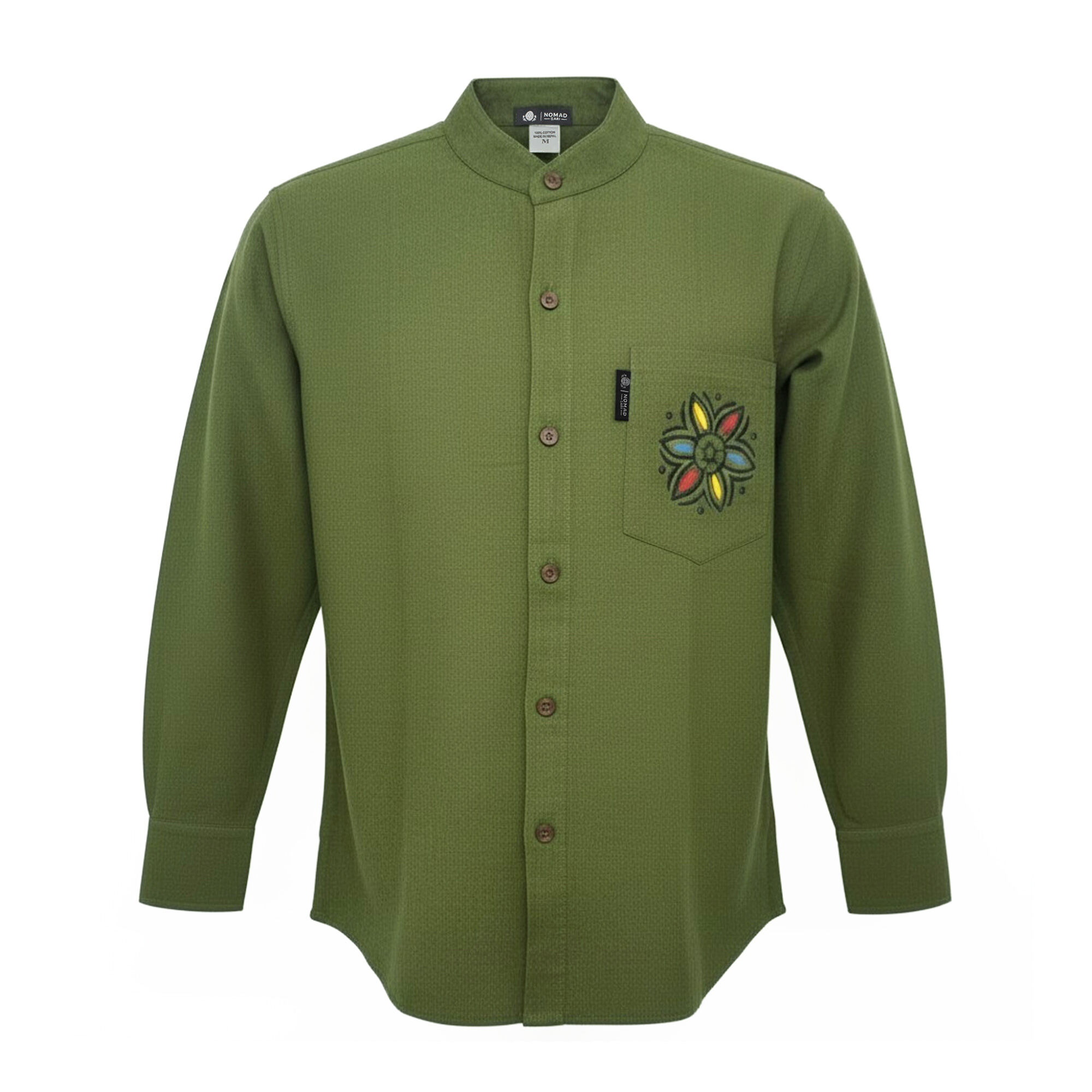 Camisa Kathmandu Nomad Sari - Verde Bosque