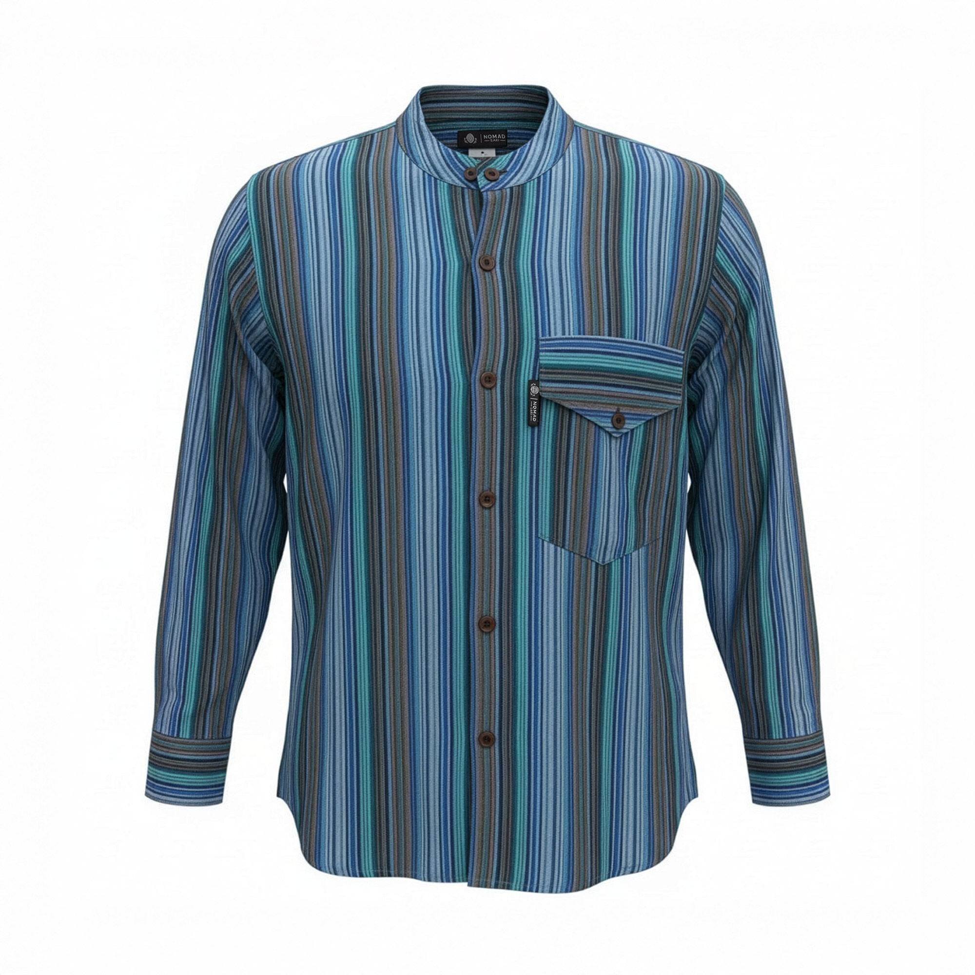 Camisa Abuelo Nomad Sari - Turquesa