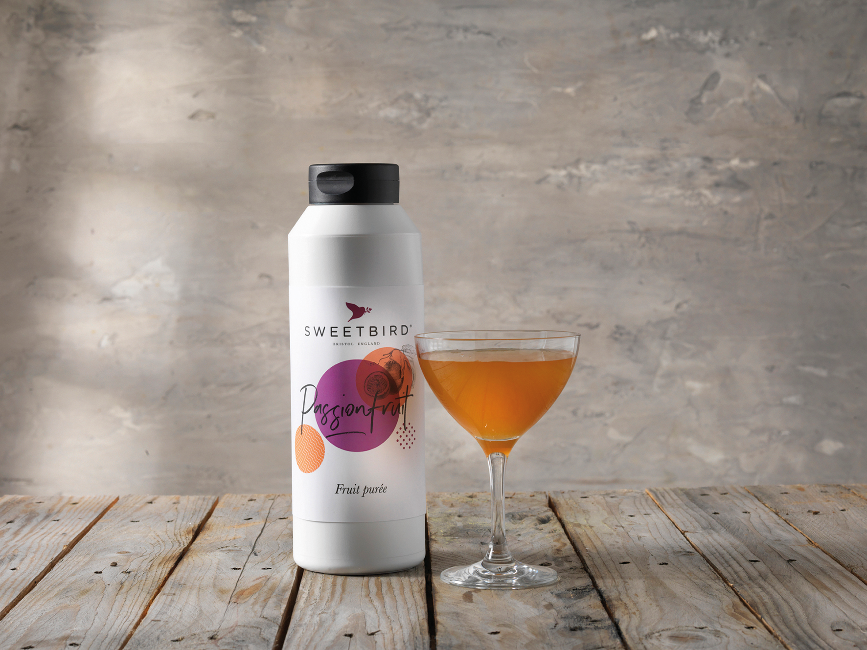 Sweetbird - Puré de maracuyá - 1L - Vegano y sin gluten