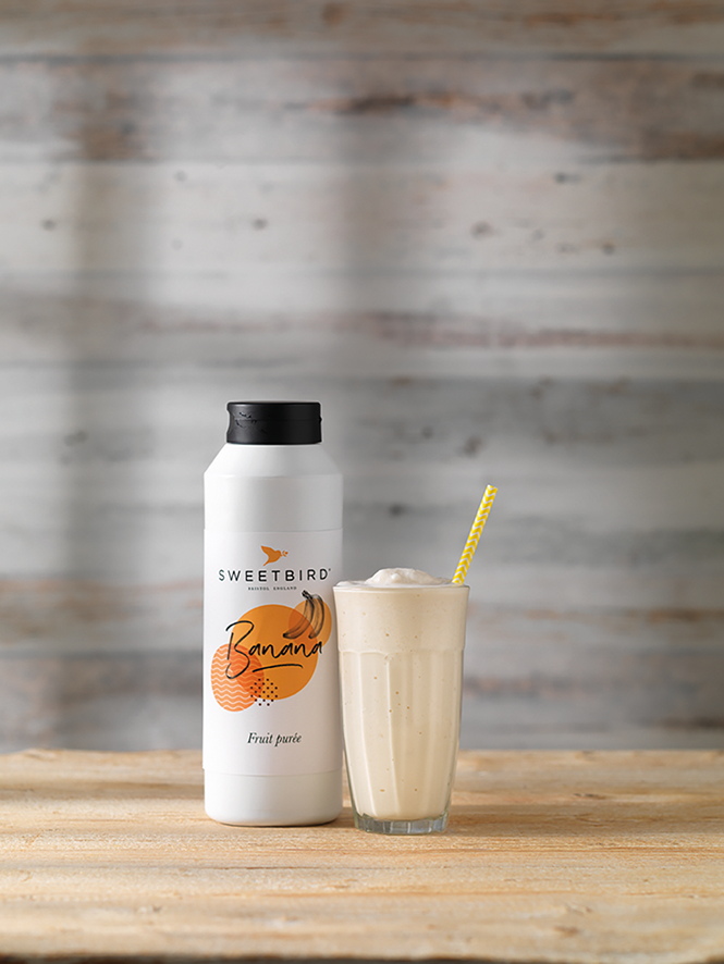 Sweetbird - Puré de plátano - 1L - Vegano y sin gluten