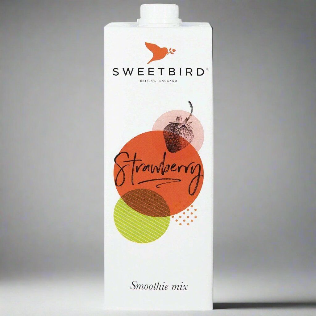 Sweetbird - Mezcla para batido de fresa - 1L - Vegano y sin gluten