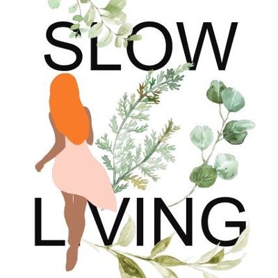 Nachhaltige Karte - Slow living