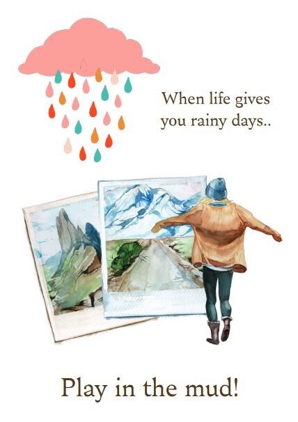 Carta sostenibile - giorni di pioggia