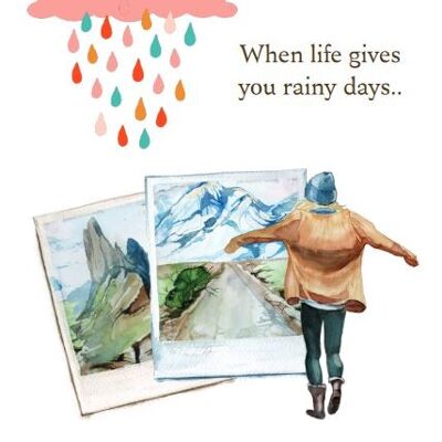 Carta sostenibile - giorni di pioggia