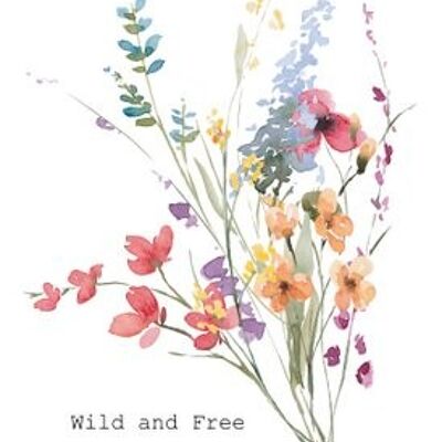 Duurzame ansichtkaart - wild and free