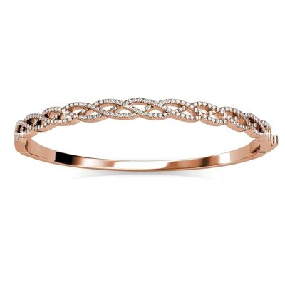 Braided Bracelet - Rose Gold and Crystal I MYC-Paris.com