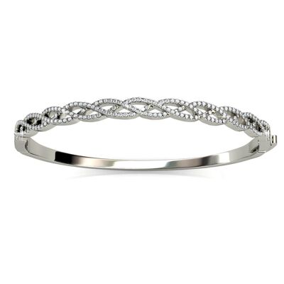 Braided Bracelet - Silver and Crystal I MYC-Paris.com