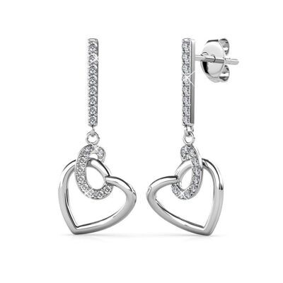 Allure Earrings - Silver and Crystal I MYC-Paris.com