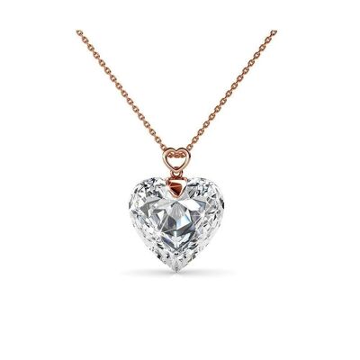 Cheery heart pendants - Rose Gold and Crystal I MYC-Paris.com
