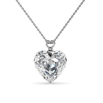 Cheery heart pendants - Silver and Crystal I MYC-Paris.com