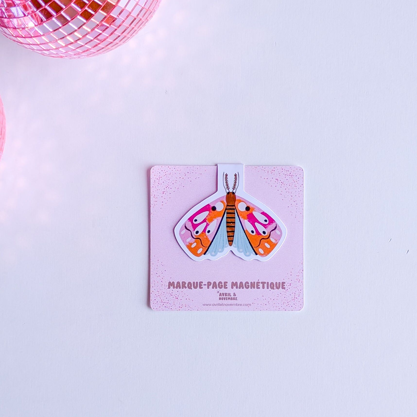 Magnetisches Lesezeichen – Bunter Schmetterling