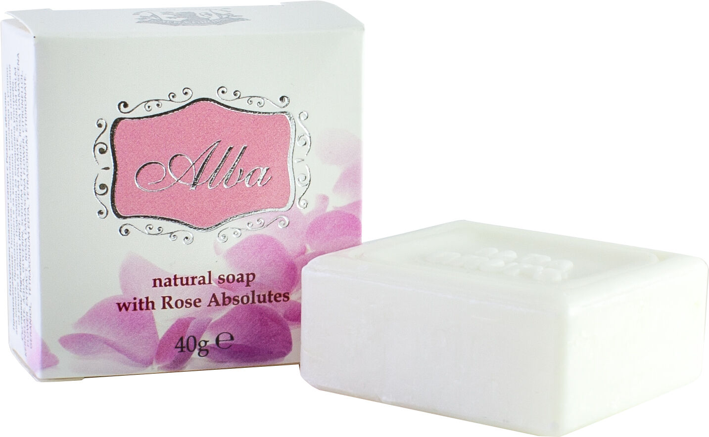 Natural Guest Soap with Bulgarian Rose Absolute & Real Rose Petals — 40g