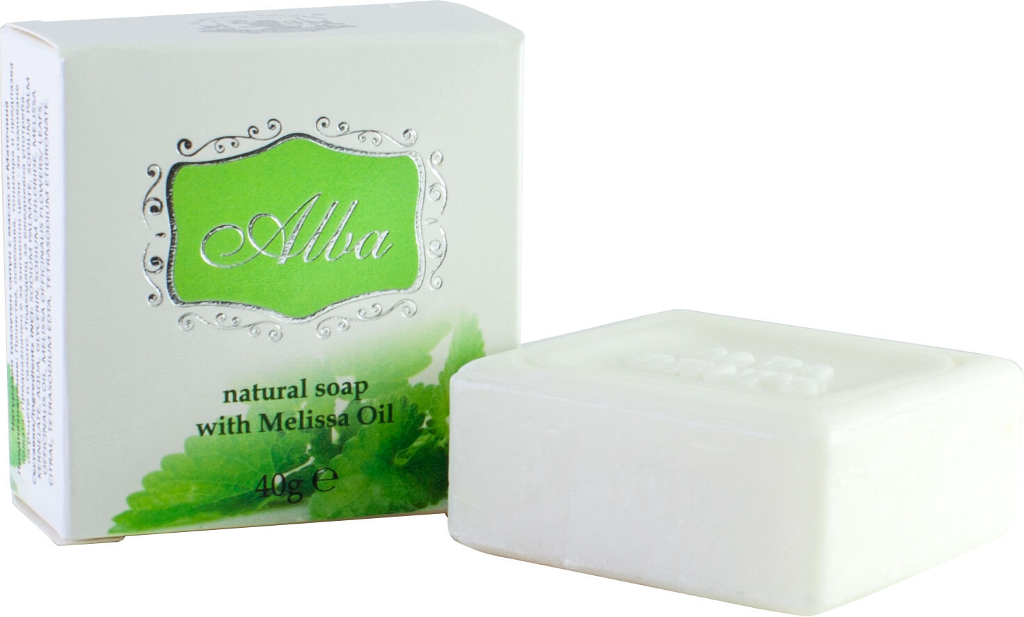 Natural Guest Soap with Melissa Oil — Toning & Refreshing with Real Lemon Balm Leaves — 40g