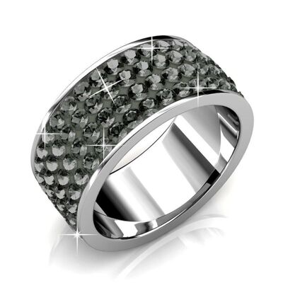 Roller Ring - Silver and Crystal I MYC-Paris.com