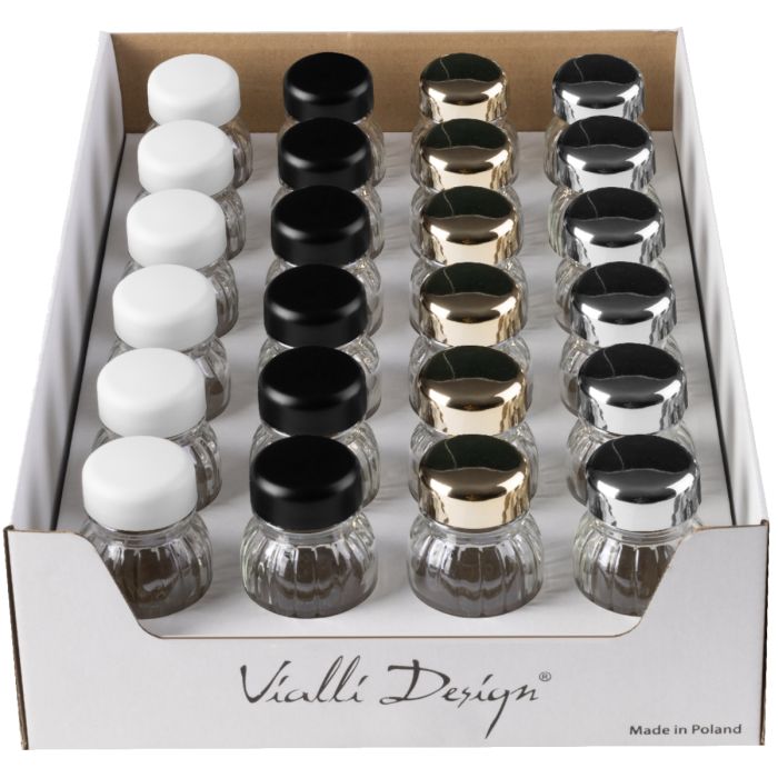 Display with spice jars Vilagio 24 pcs mix colors 1340