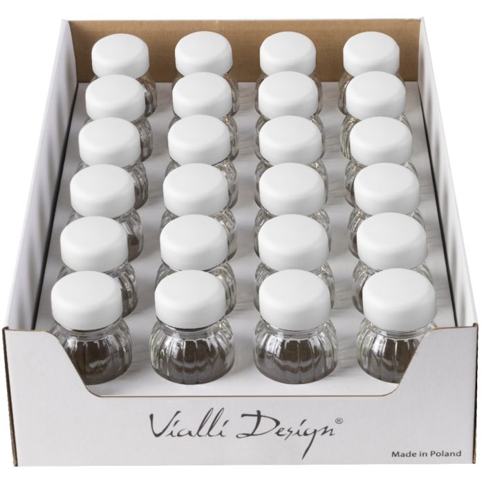 Display with spice jars Vilagio 24 pcs white 1319
