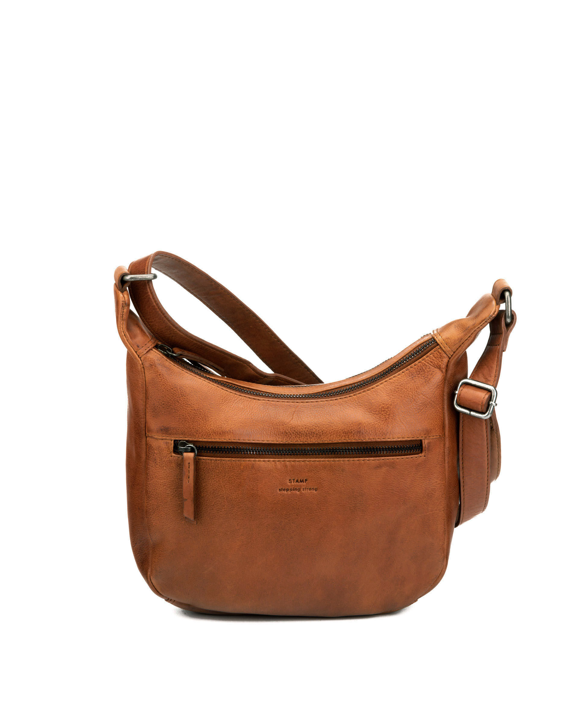 Women's handbag in washed leather STAMP 3241