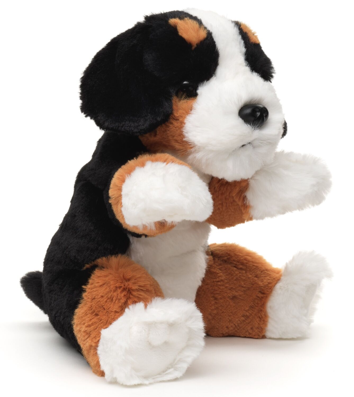 Berner Sennenhund, sitzend - 20 cm (Höhe) - Keywords: Hund, Haustier, Plüsch, Plüschtier, Stofftier, Kuscheltier