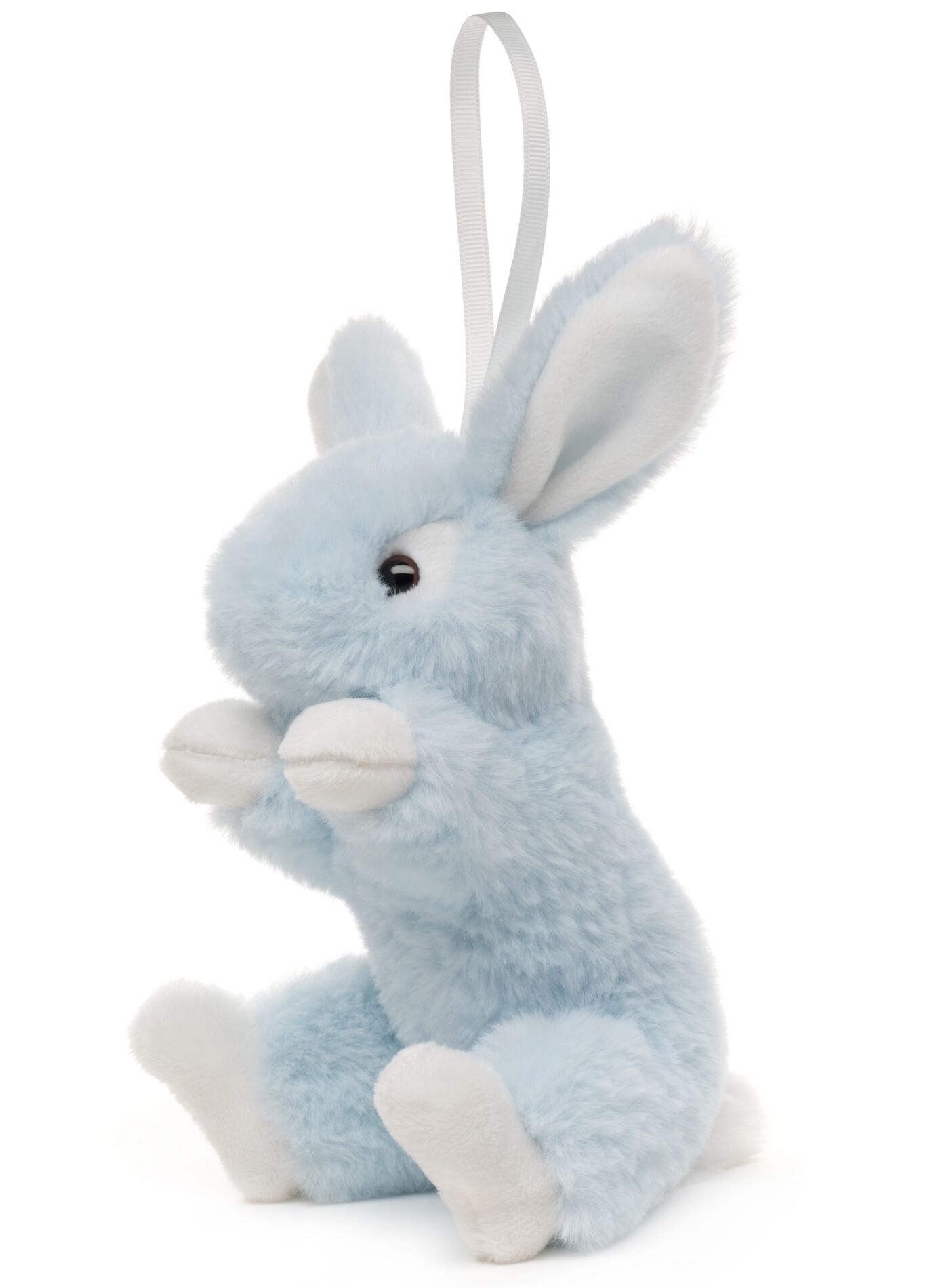 Hase mit Schlappohren (hellblau) - Mit Schlaufe - 15 cm (Höhe) - Keywords: Waldtier, Kaninchen, Plüsch, Plüschtier, Stofftier, Kuscheltier