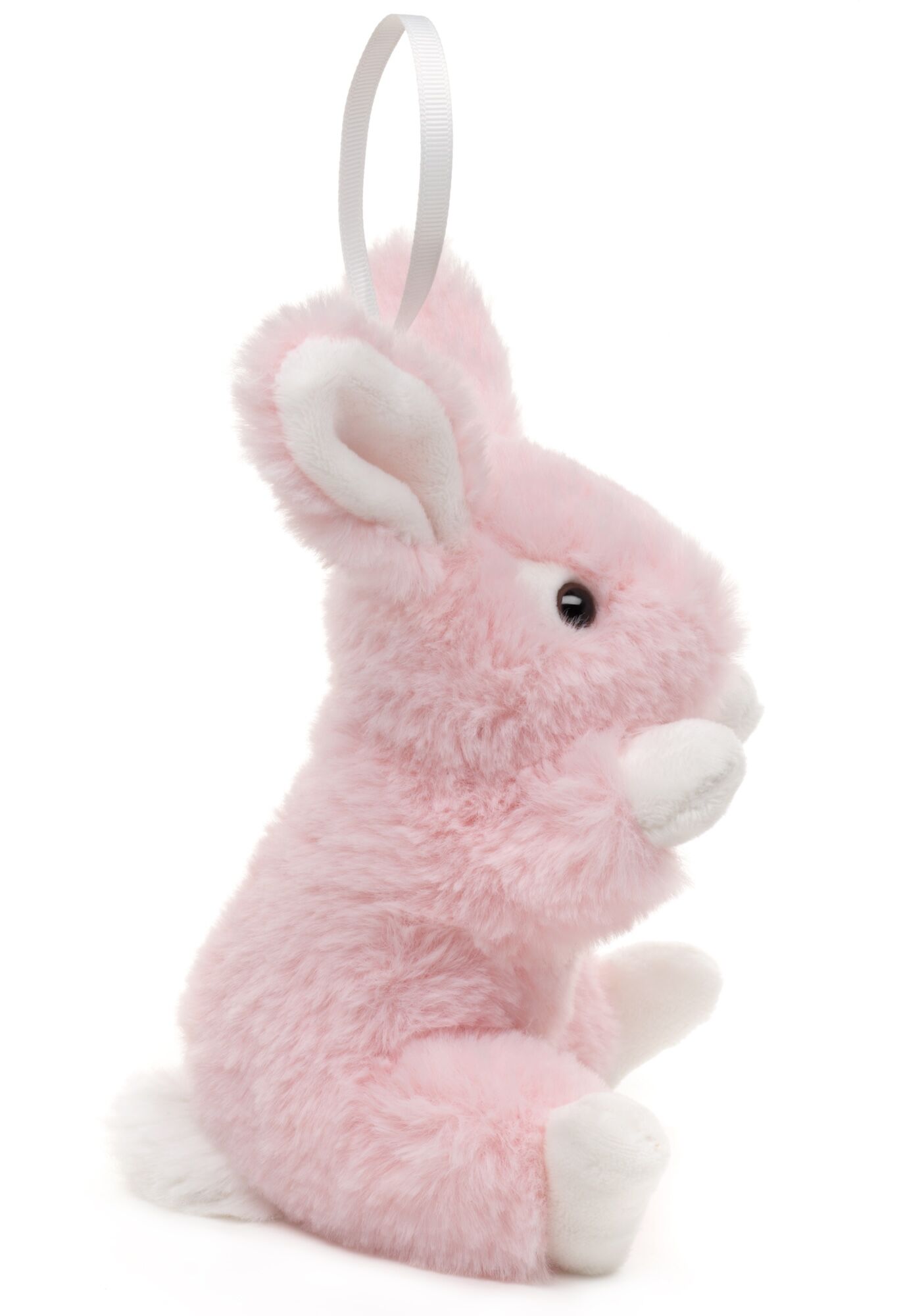 Hase mit Schlappohren (rosa) - Mit Schlaufe - 15 cm (Höhe) - Keywords: Waldtier, Kaninchen, Plüsch, Plüschtier, Stofftier, Kuscheltier
