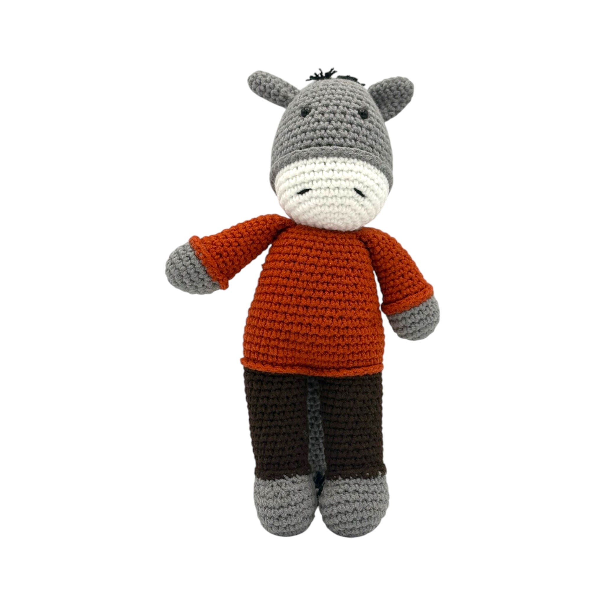 Peluche hecho a mano - burro