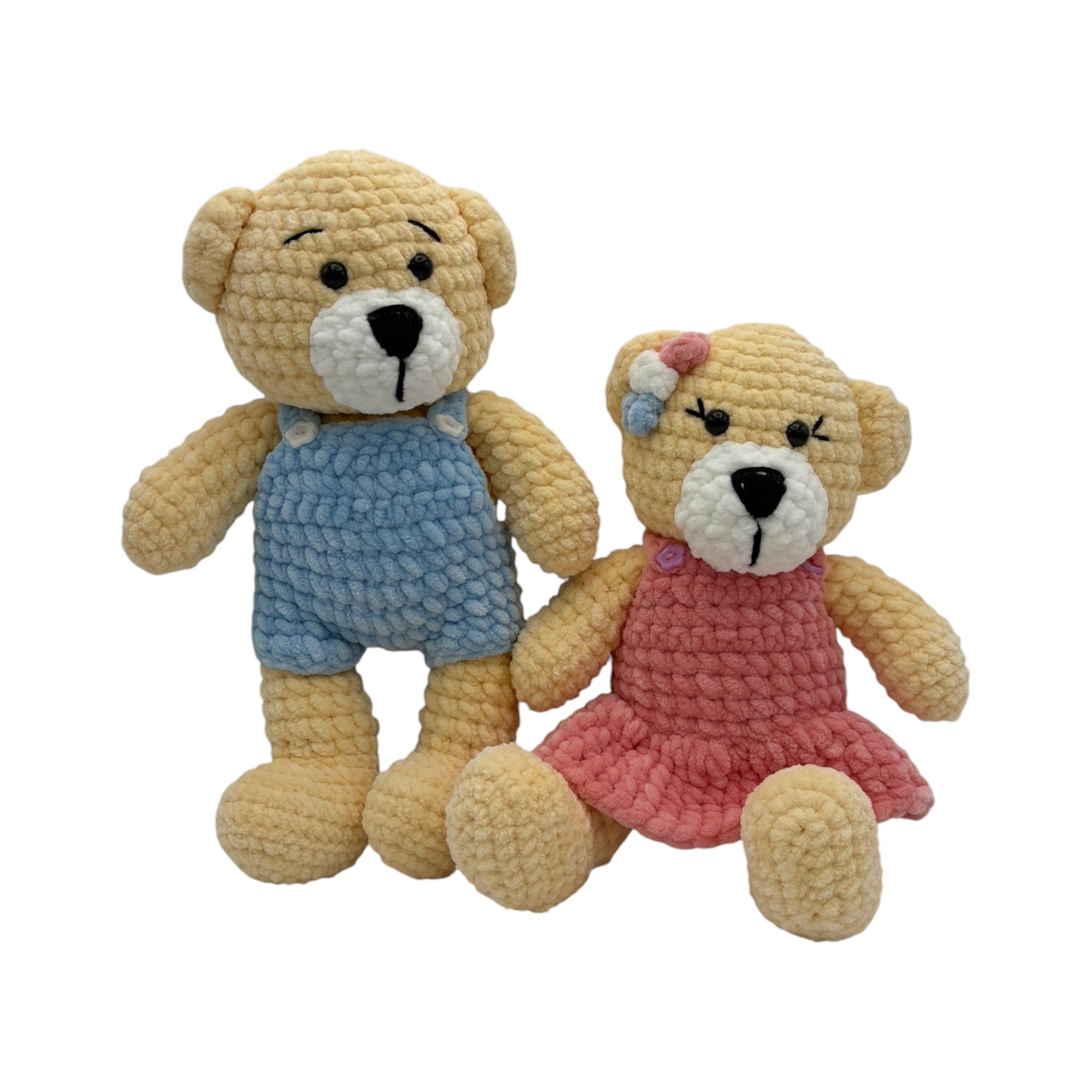 Peluche artesanal - osito de peluche - hecho de terciopelo