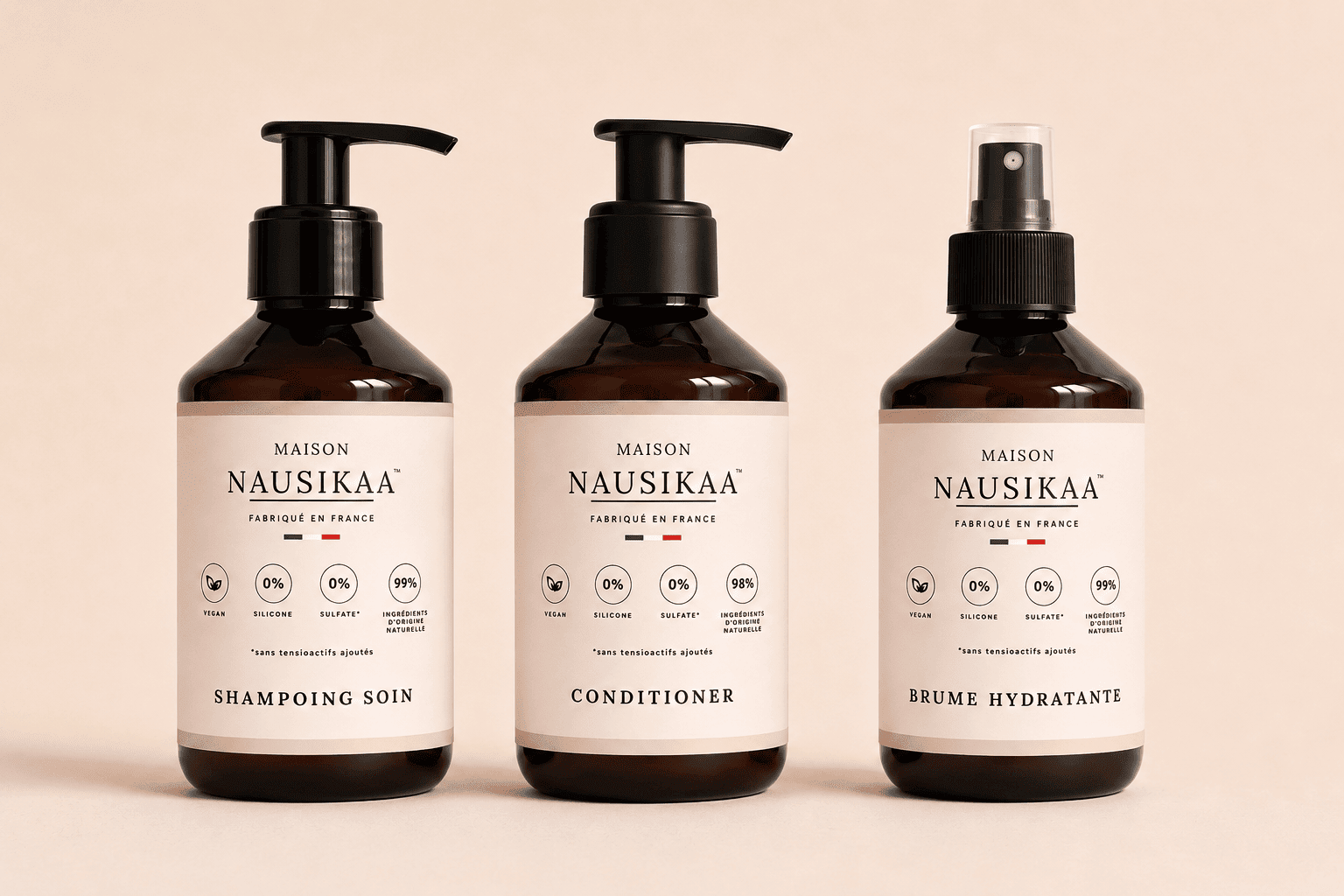 Complete Hydration Pack – Shampoo, Conditioner, Hydrating Mist | Maison Nausikaa