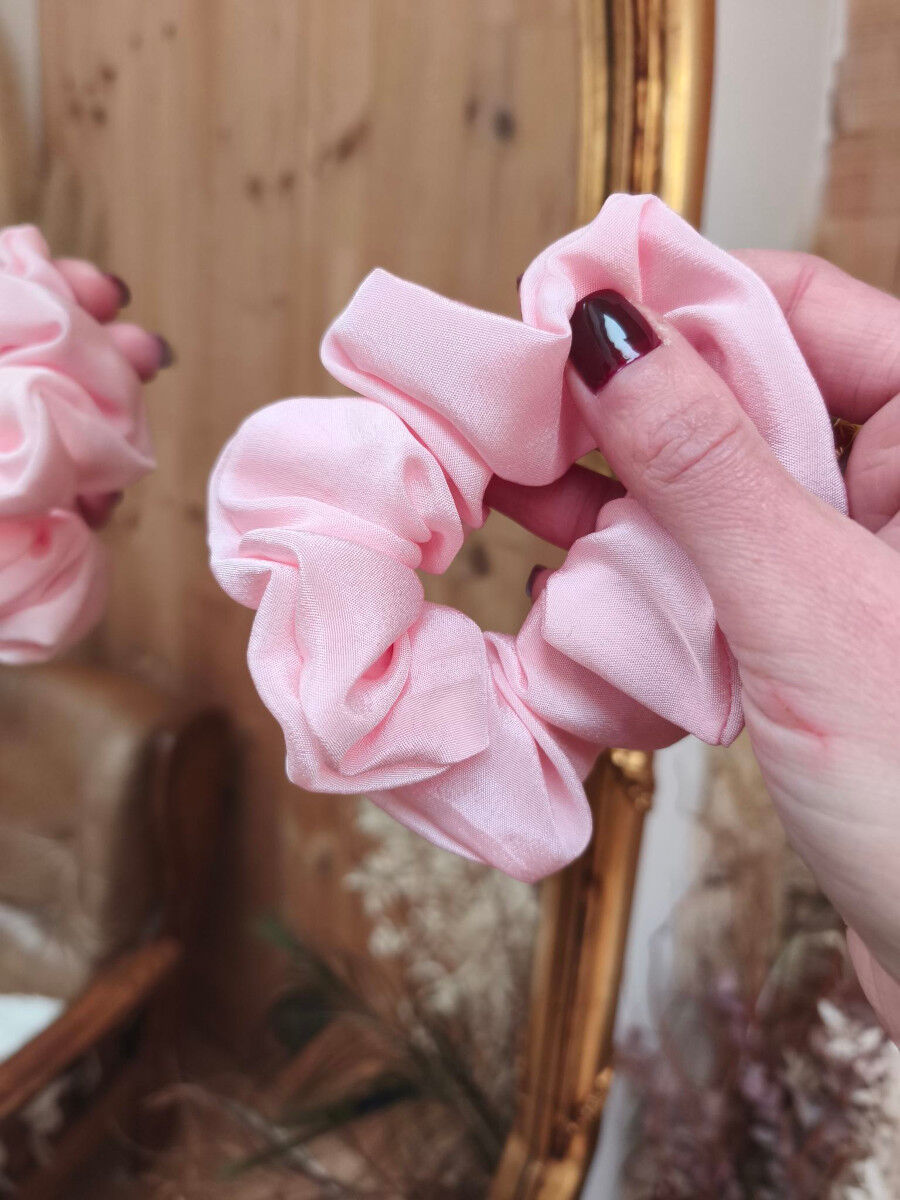 Coletero 100% seda, rosa empolvado