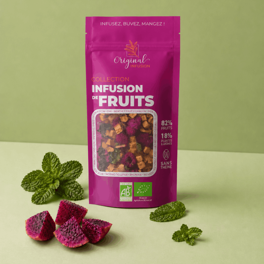Organic mint and dragon fruit infusion - 50g