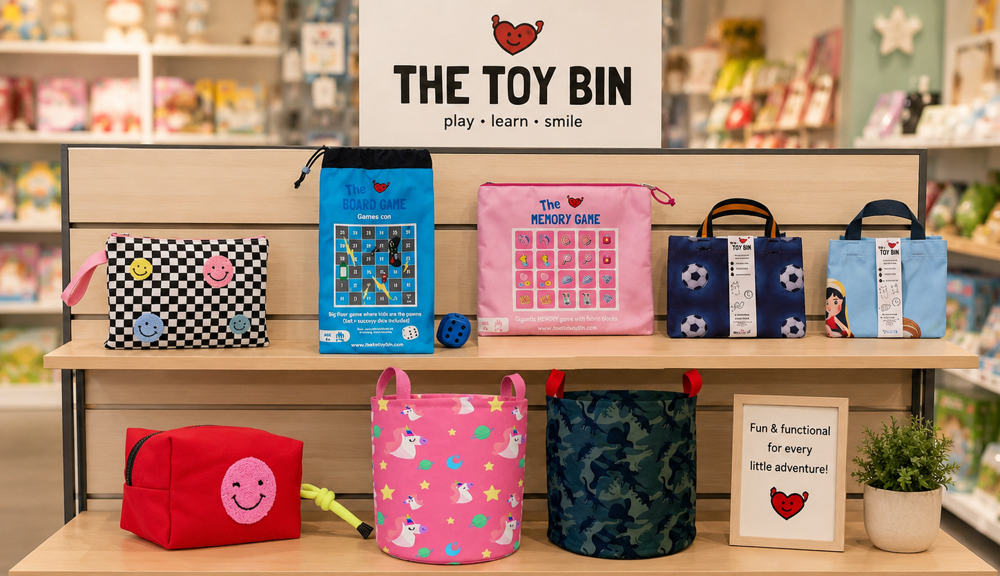 THE TOY BIN Bundle- TOY BINS/ Big Board games/ Pouches