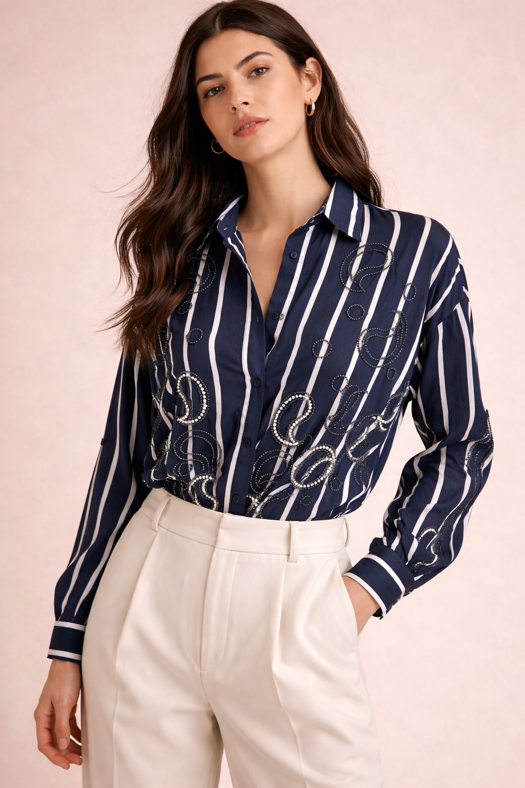 Chemise à motif paisley perlées - KAIA - Pack de 4: ( S - M - L - XL )