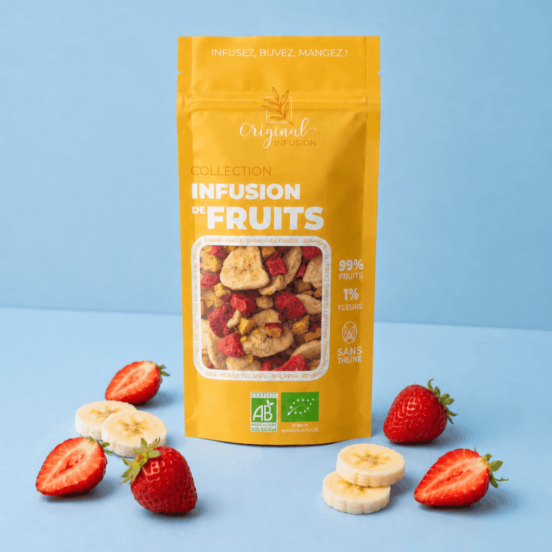 Organic banana and strawberry infusion - 50g